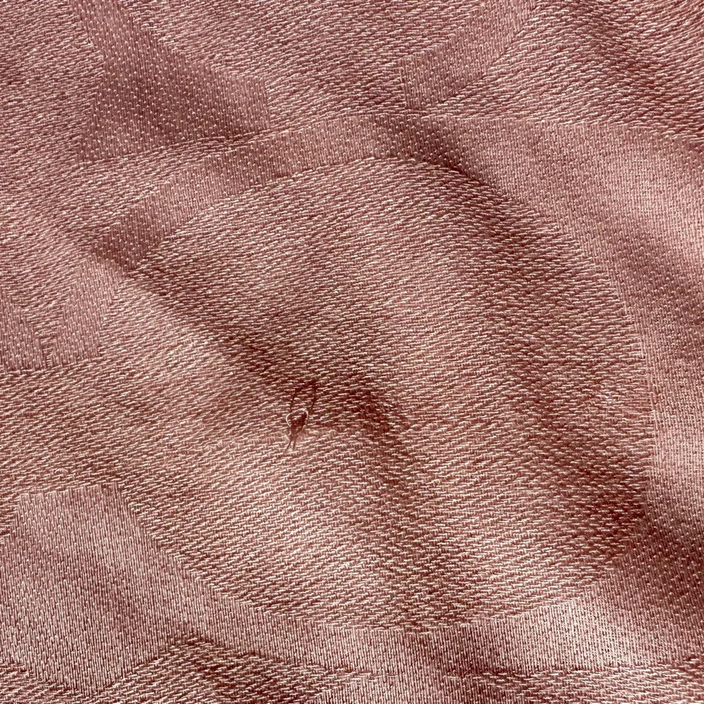 Coach Logo Jacquard Soft Pink Wrap Scarf Stole, Wool - Viscose, 68”x50” - Picture 5 of 9